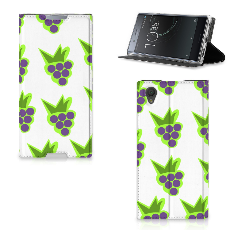 Sony Xperia L1 Flip Style Cover Druiven