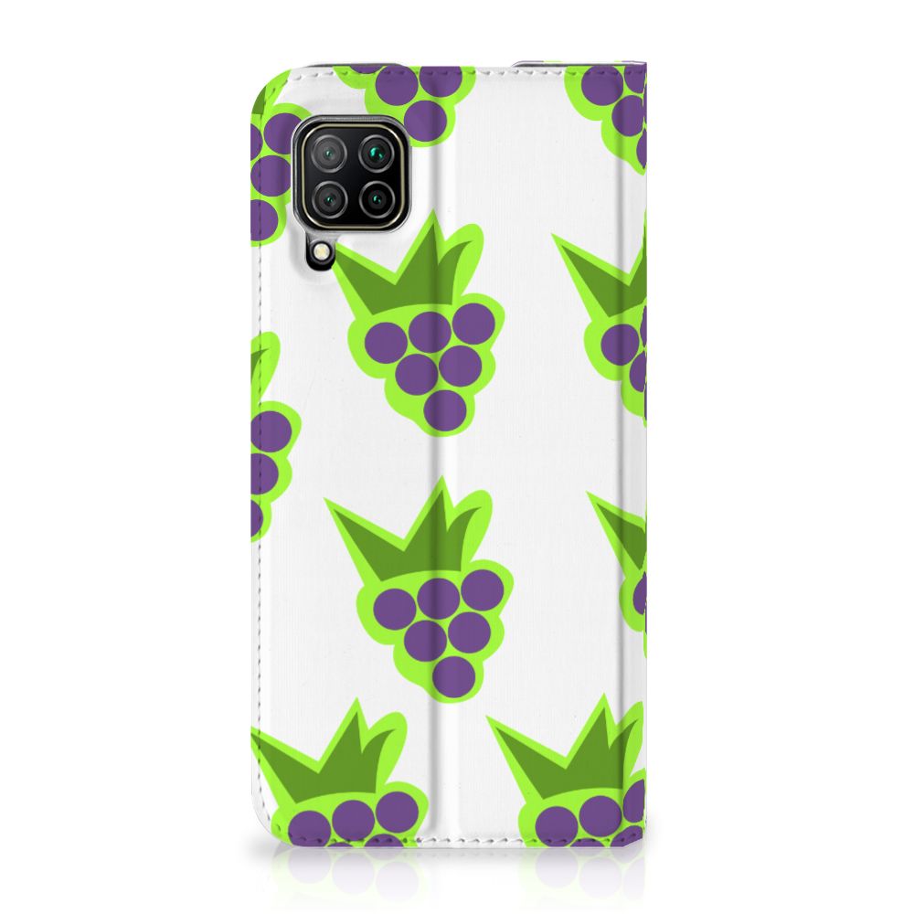 Huawei P40 Lite Flip Style Cover Druiven