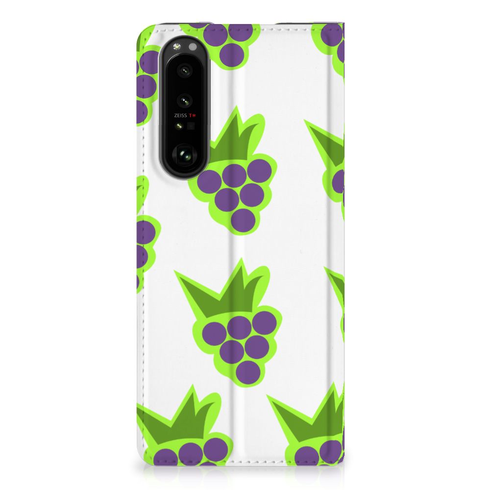 Sony Xperia 5 III Flip Style Cover Druiven