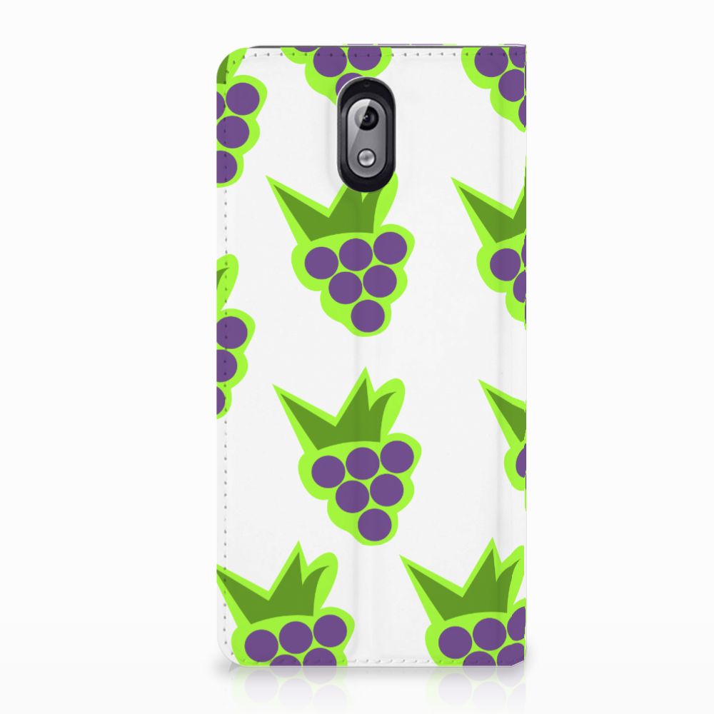 Nokia 3.1 (2018) Flip Style Cover Druiven