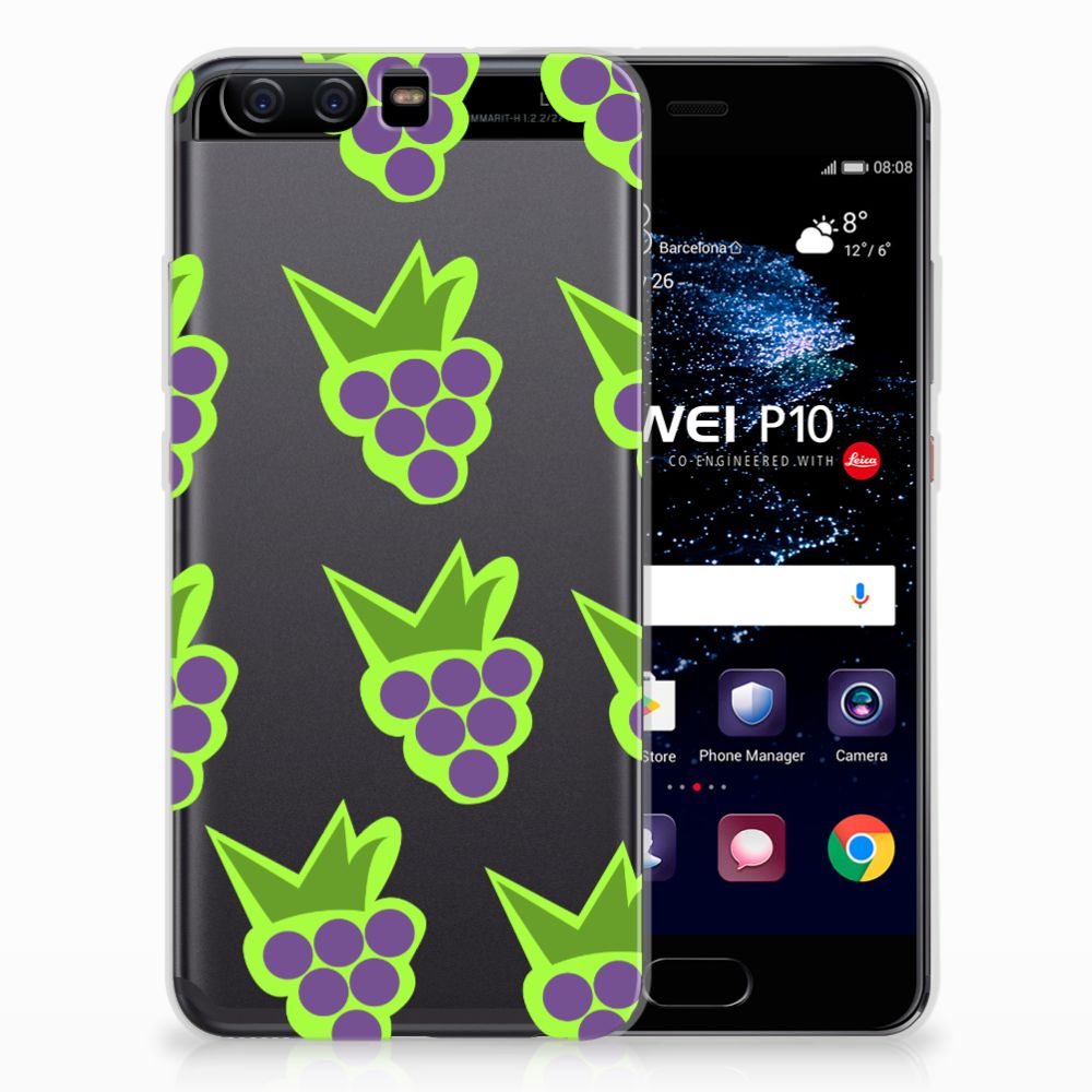 Huawei P10 Siliconen Case Druiven