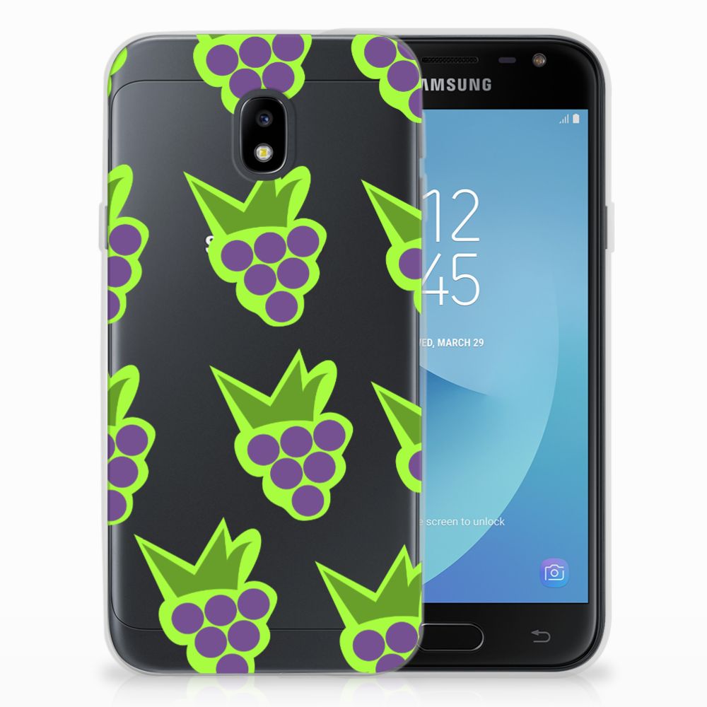 Samsung Galaxy J3 2017 Siliconen Case Druiven