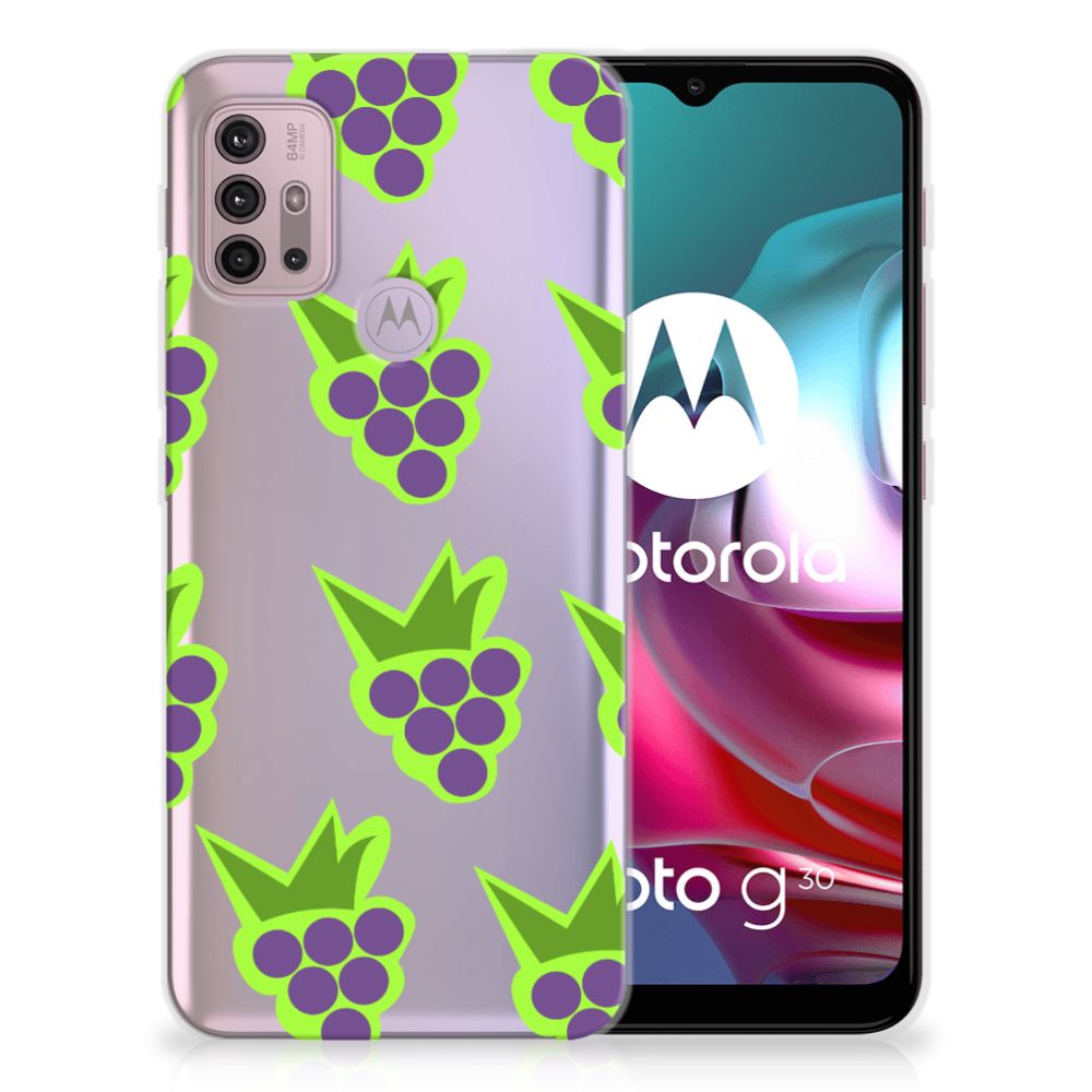 Motorola Moto G30 | G10 Siliconen Case Druiven