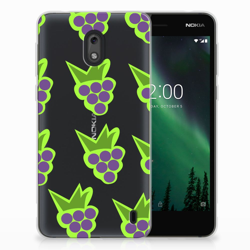 Nokia 2 Siliconen Case Druiven