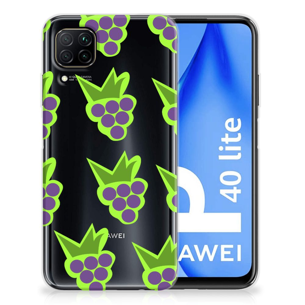 Huawei P40 Lite Siliconen Case Druiven