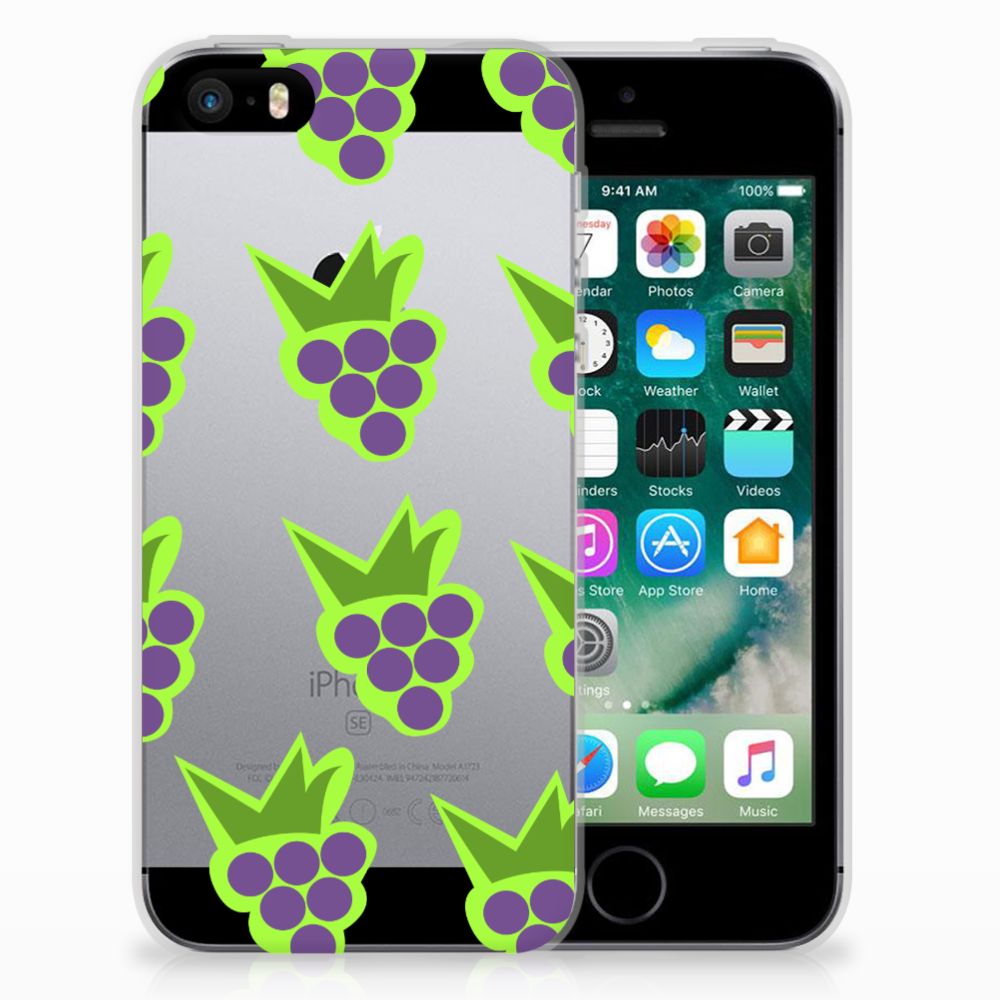 Apple iPhone SE | 5S Siliconen Case Druiven