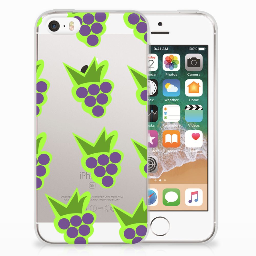 Apple iPhone SE | 5S Siliconen Case Druiven