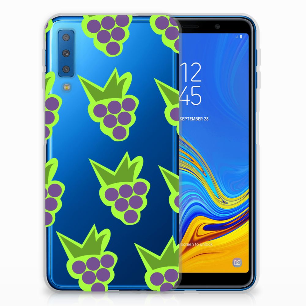 Samsung Galaxy A7 (2018) Siliconen Case Druiven