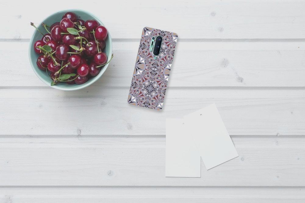 OnePlus 8 Pro TPU Siliconen Hoesje Flower Tiles