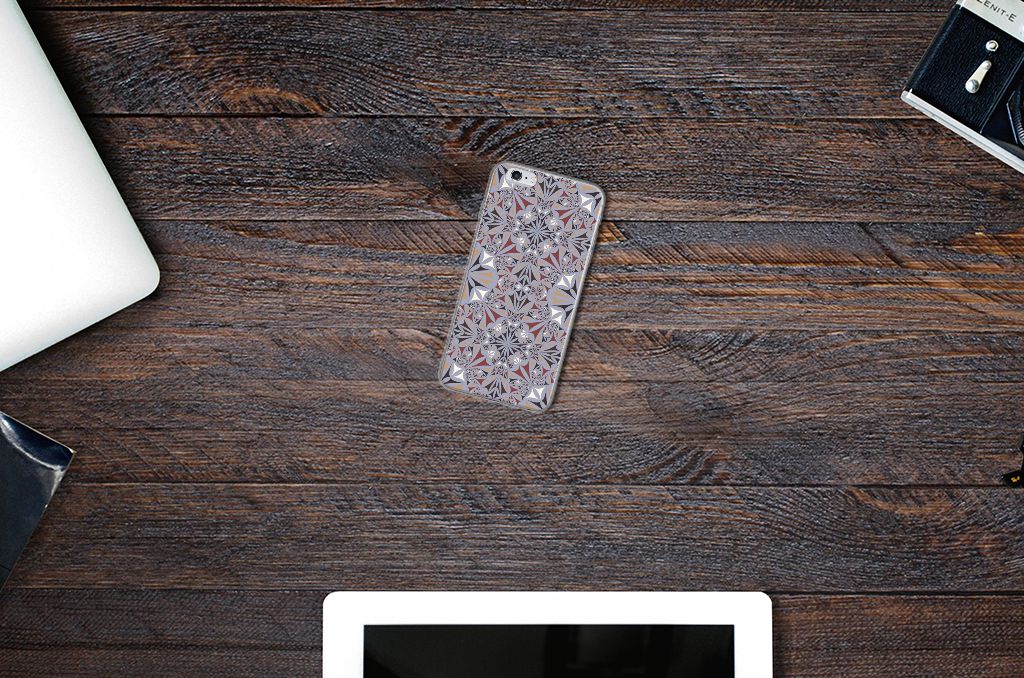 Apple iPhone 6 | 6s TPU Siliconen Hoesje Flower Tiles