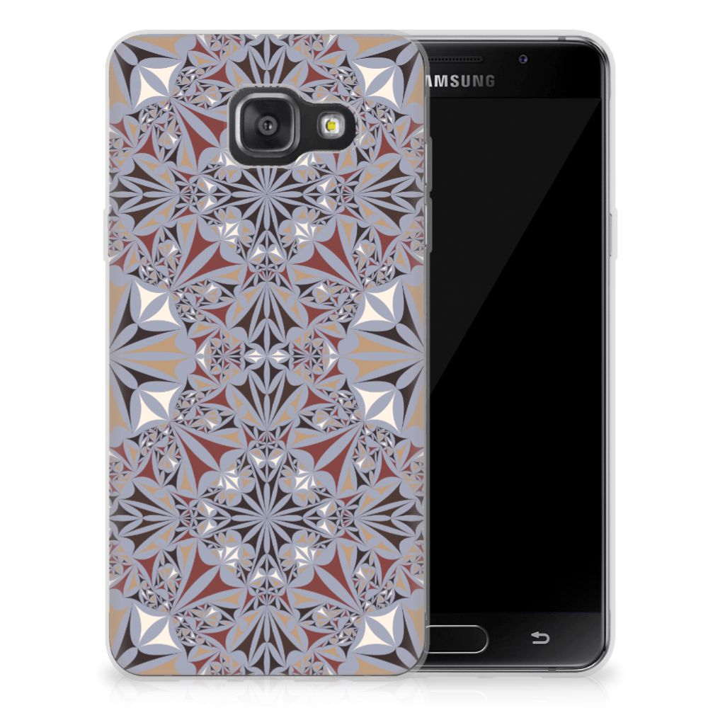 Samsung Galaxy A3 2016 TPU Siliconen Hoesje Flower Tiles