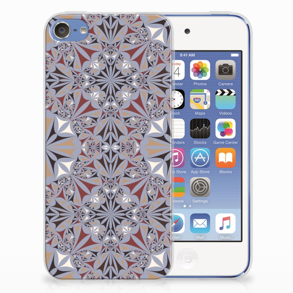 Apple iPod Touch 5 | 6 TPU Siliconen Hoesje Flower Tiles
