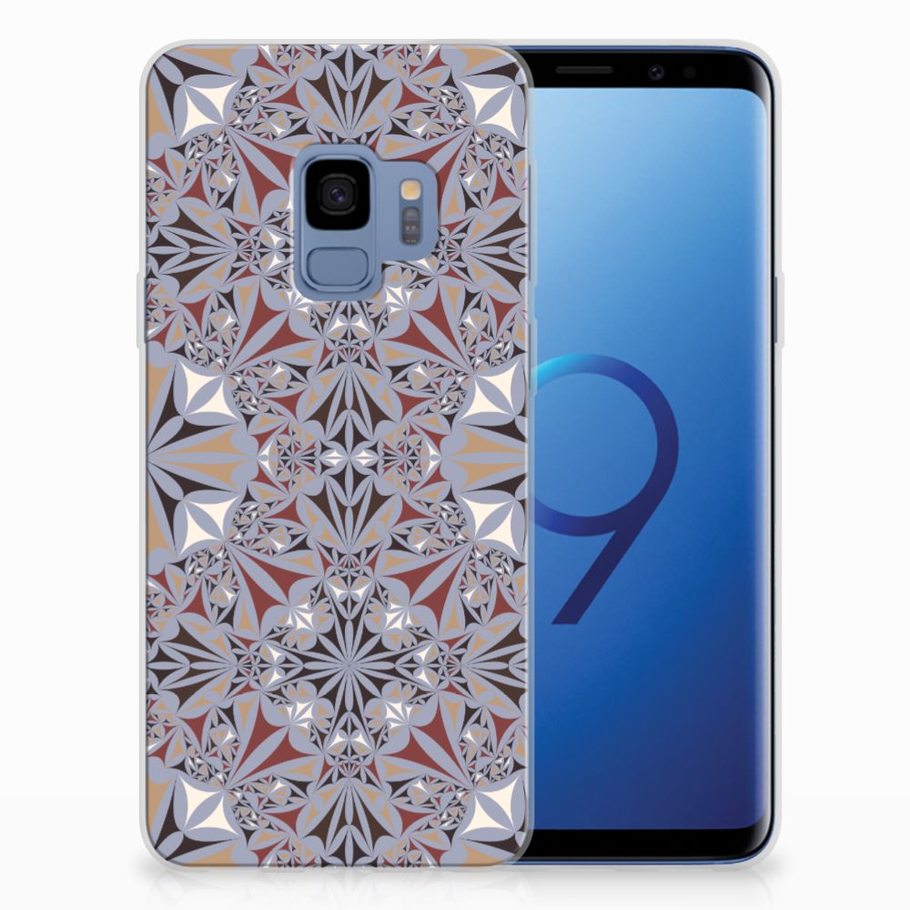 Samsung Galaxy S9 TPU Siliconen Hoesje Flower Tiles