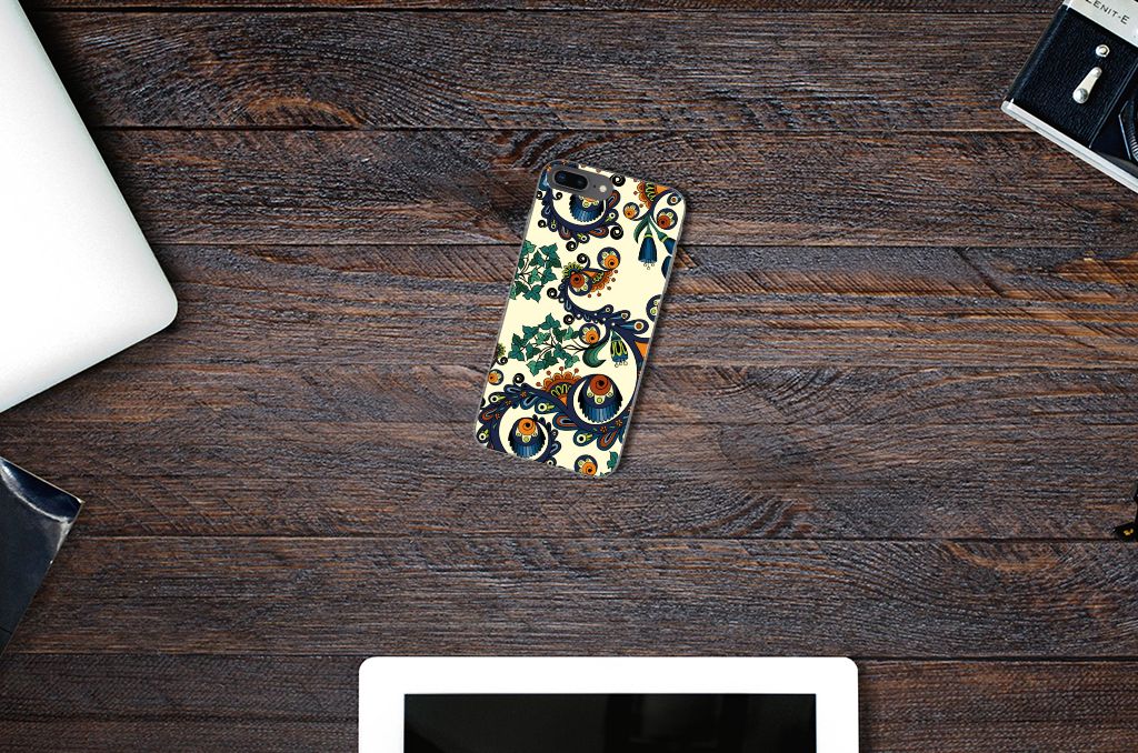 Siliconen Hoesje Apple iPhone 7 Plus | 8 Plus Barok Flower