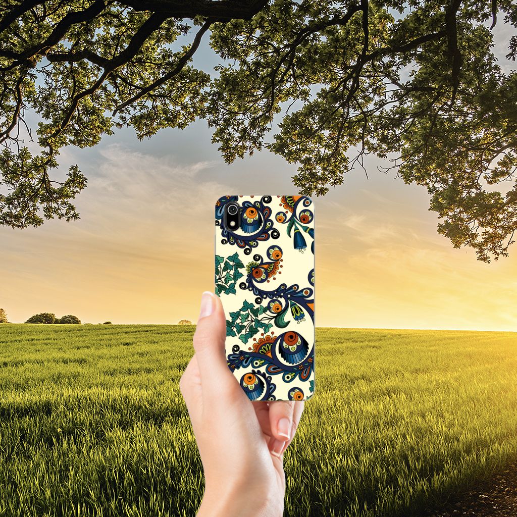 Siliconen Hoesje Xiaomi Redmi 7A Barok Flower
