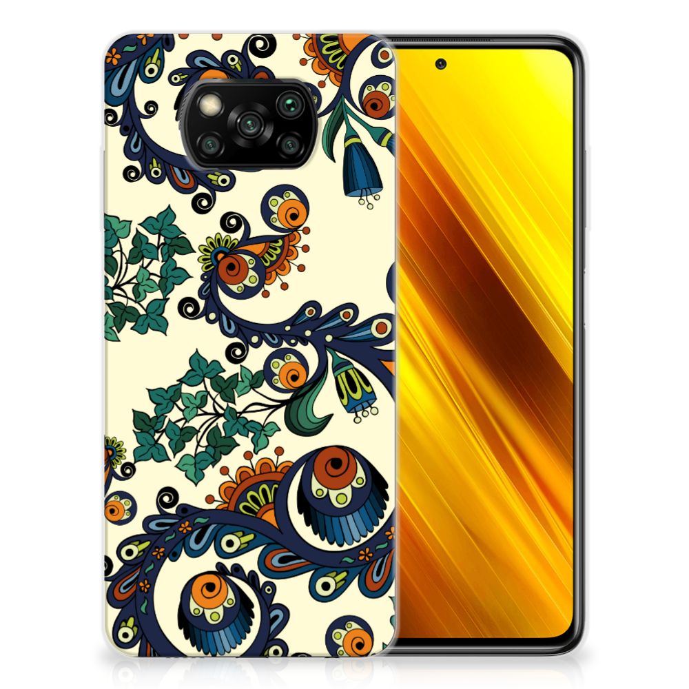 Siliconen Hoesje Xiaomi Poco X3 | Poco X3 Pro Barok Flower