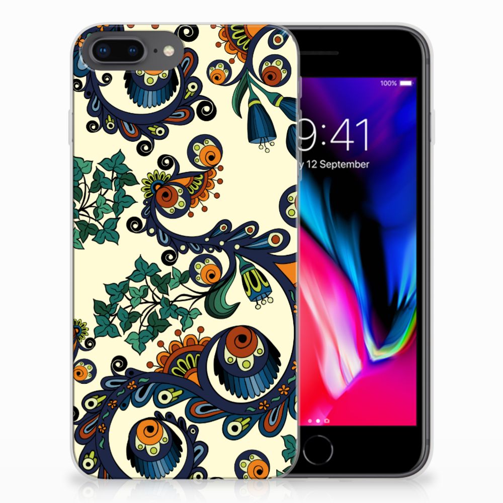 Siliconen Hoesje Apple iPhone 7 Plus | 8 Plus Barok Flower