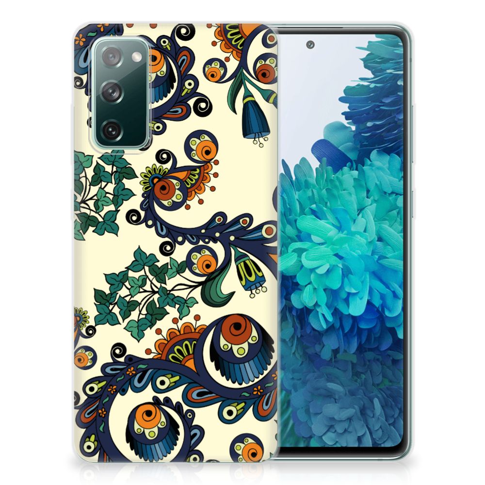 Siliconen Hoesje Samsung Galaxy S20 FE Barok Flower