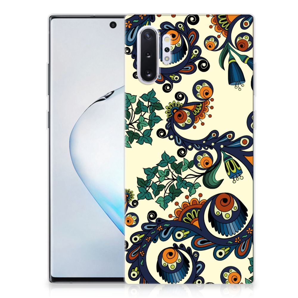 Siliconen Hoesje Samsung Galaxy Note 10 Plus Barok Flower