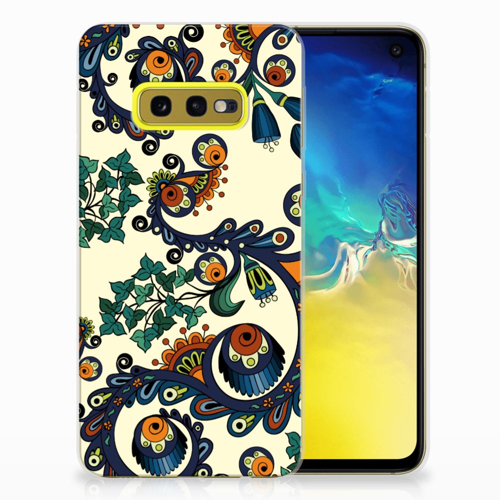Siliconen Hoesje Samsung Galaxy S10e Barok Flower