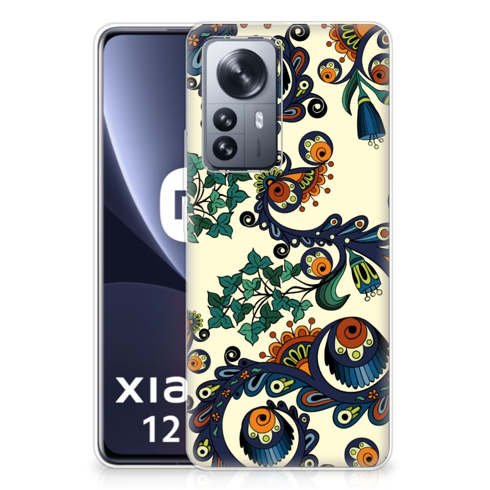 Siliconen Hoesje Xiaomi 12 Pro Barok Flower