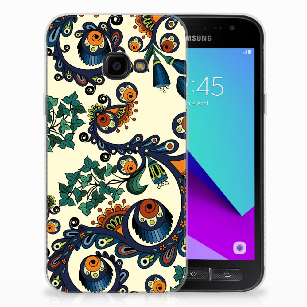 Siliconen Hoesje Samsung Galaxy Xcover 4 | Xcover 4s Barok Flower