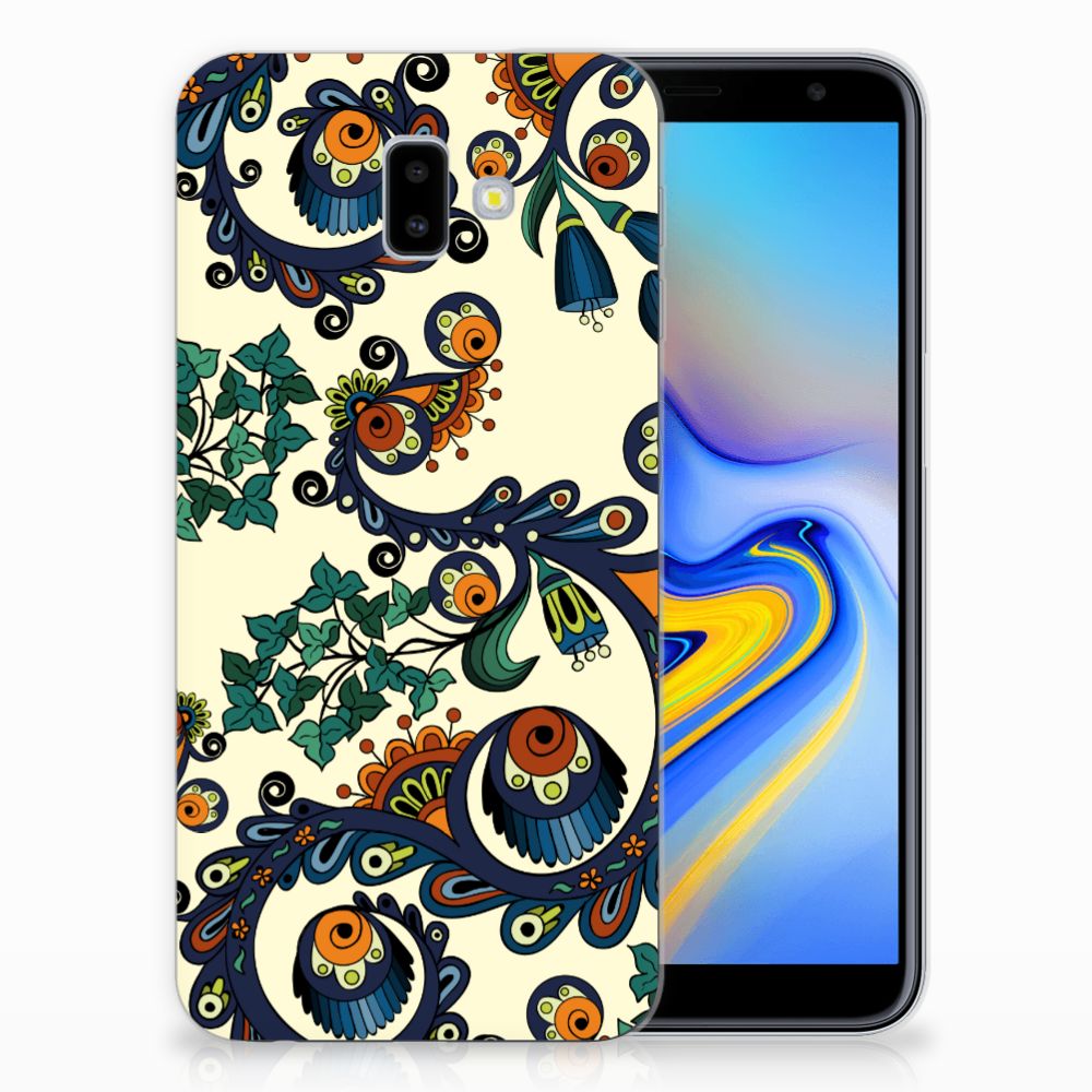 Siliconen Hoesje Samsung Galaxy J6 Plus (2018) Barok Flower