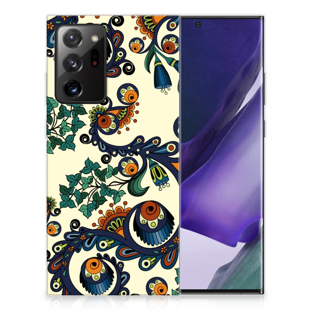 Siliconen Hoesje Samsung Galaxy Note20 Ultra Barok Flower