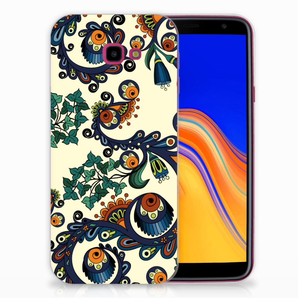 Siliconen Hoesje Samsung Galaxy J4 Plus (2018) Barok Flower