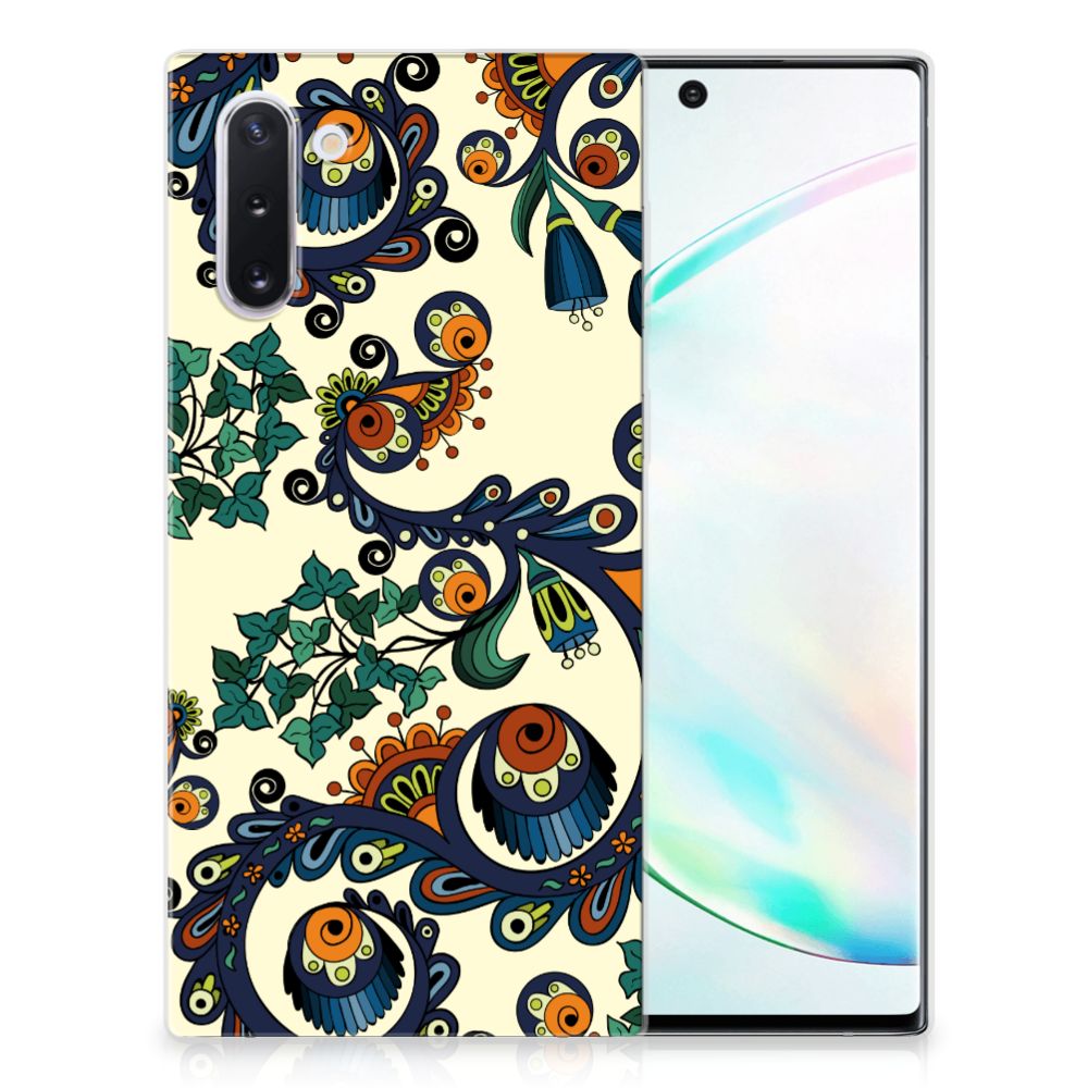 Siliconen Hoesje Samsung Galaxy Note 10 Barok Flower