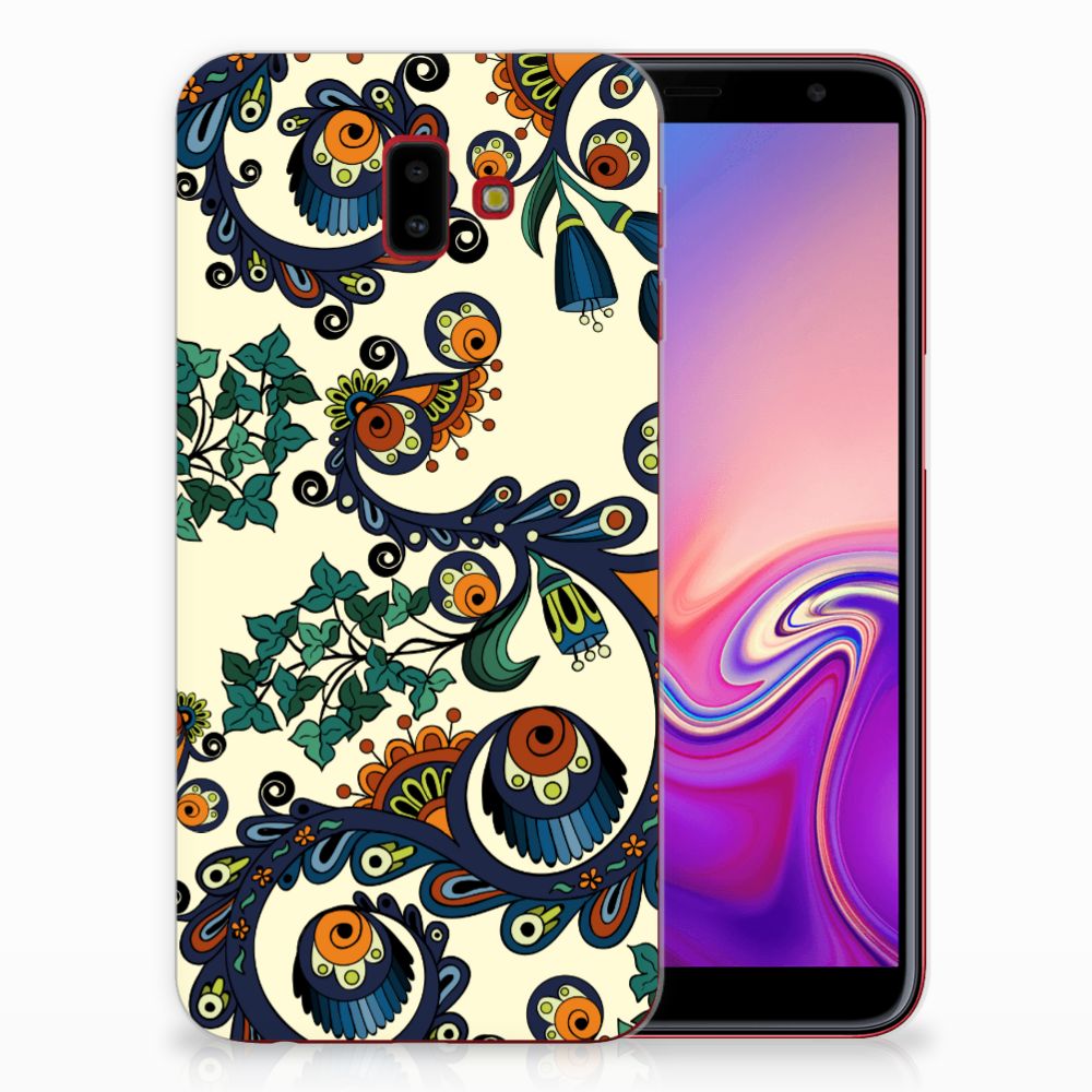 Siliconen Hoesje Samsung Galaxy J6 Plus (2018) Barok Flower