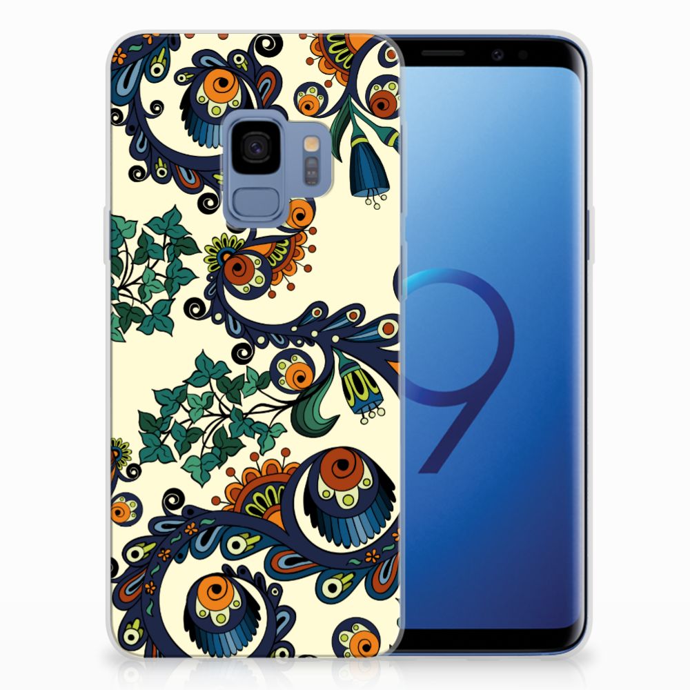 Siliconen Hoesje Samsung Galaxy S9 Barok Flower