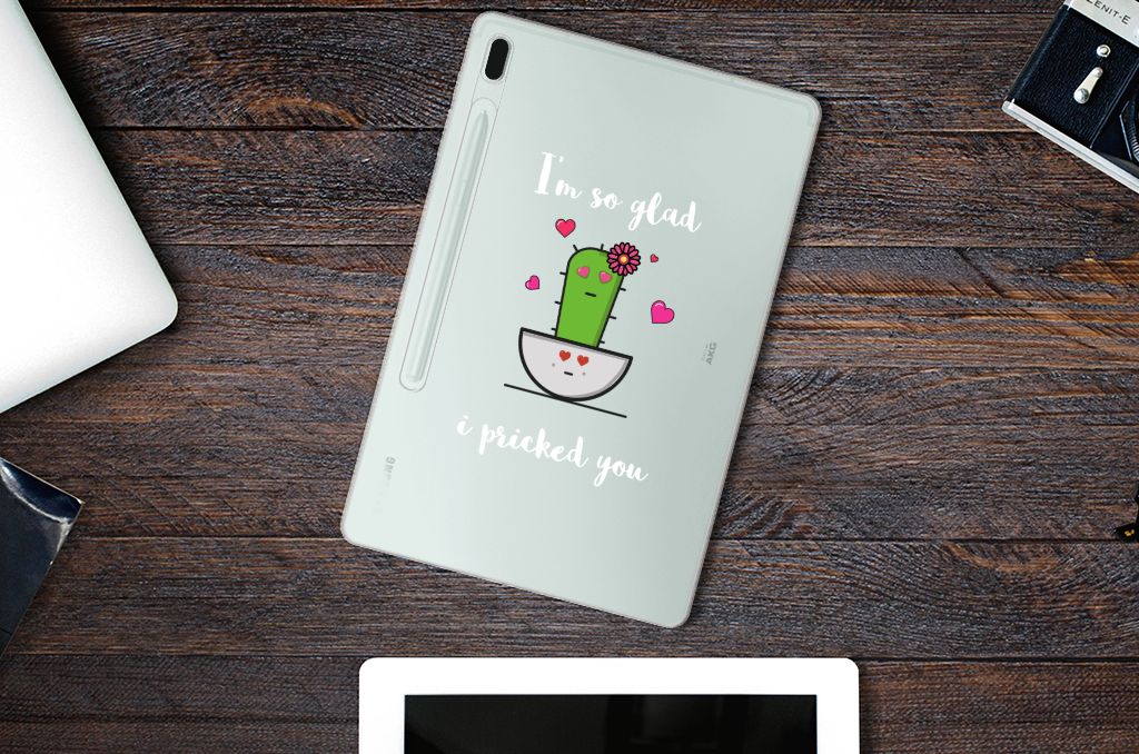 Samsung Galaxy Tab S7FE Tablet Back Cover Cactus Glad