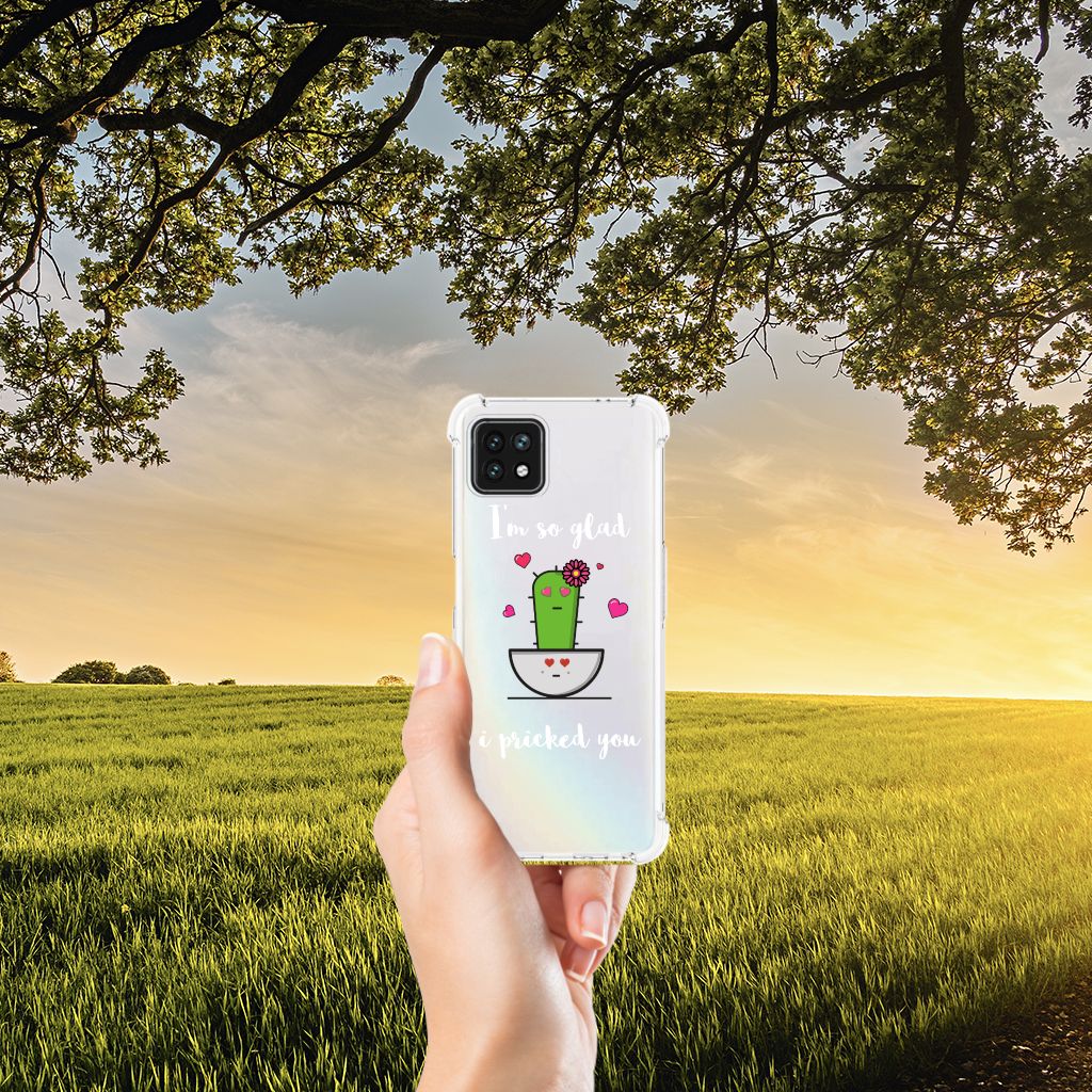 OPPO A53 5G | A73 5G Stevig Bumper Hoesje Cactus Glad