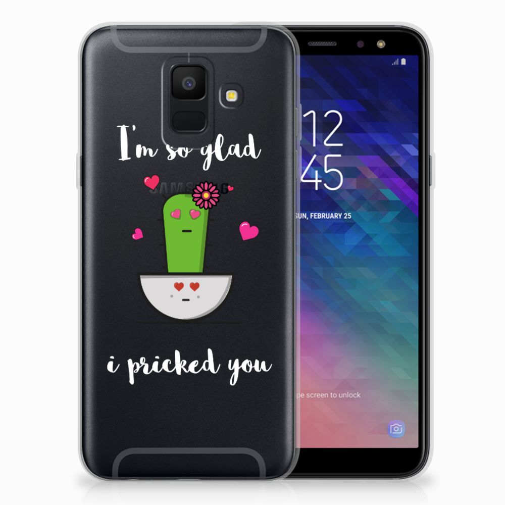 Samsung Galaxy A6 (2018) Telefoonhoesje met Naam Cactus Glad