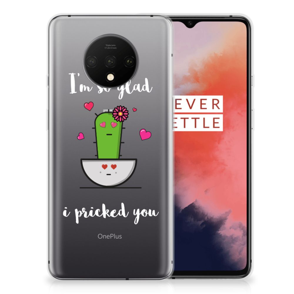 OnePlus 7T Telefoonhoesje met Naam Cactus Glad
