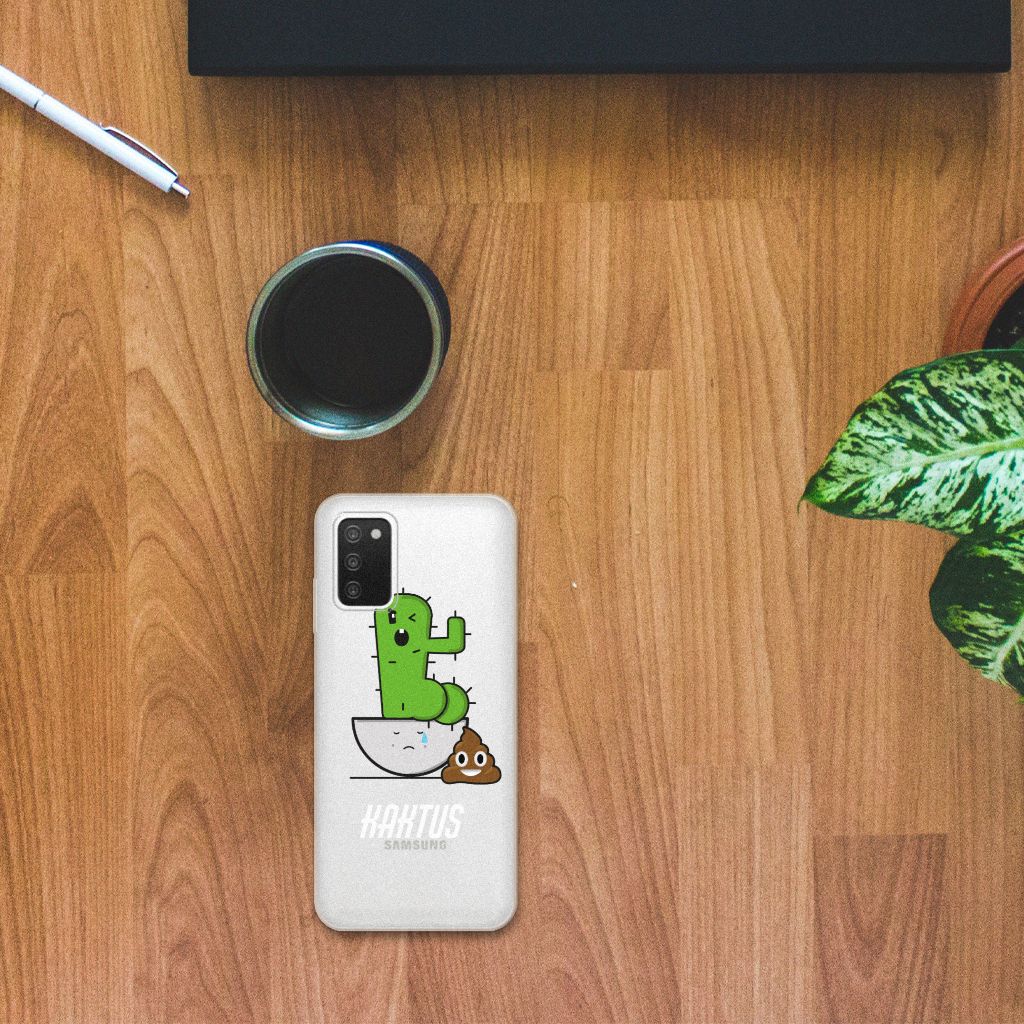 Samsung Galaxy A03S Telefoonhoesje met Naam Cactus Poo