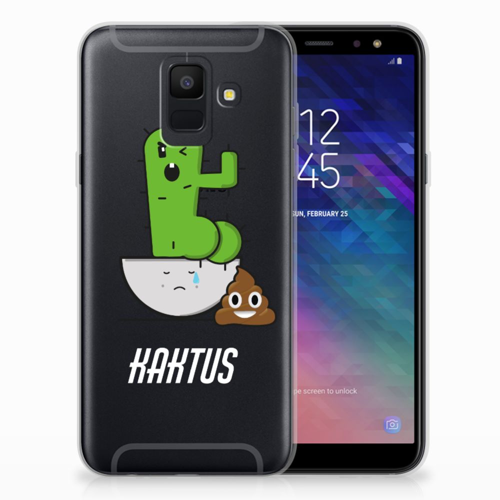Samsung Galaxy A6 (2018) Uniek TPU Hoesje Cactus Poo