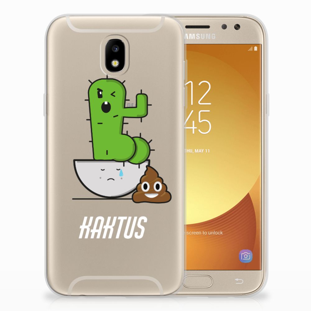 diep Invloed vervagen Samsung Galaxy J5 2017 Telefoonhoesje met Naam Cactus Poo