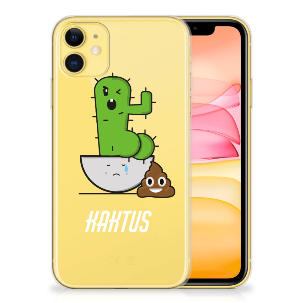 Apple iPhone 11 Telefoonhoesje met Naam Cactus Poo