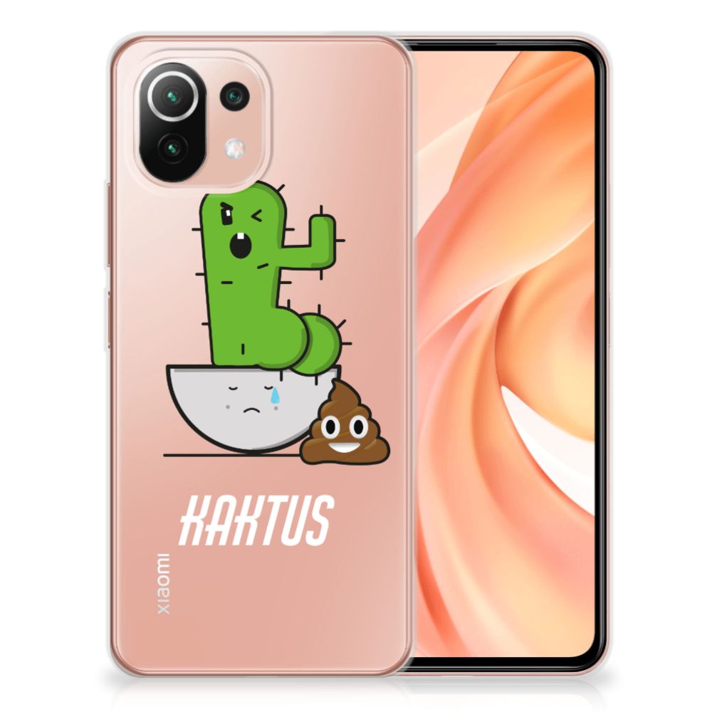 Xiaomi Mi 11 Lite | 11 Lite 5G NE Telefoonhoesje met Naam Cactus Poo