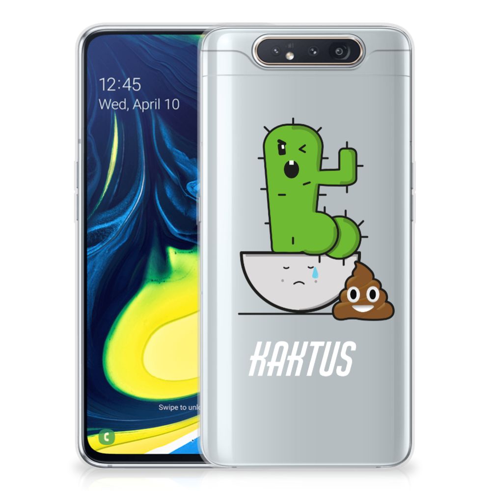Samsung Galaxy A80 Telefoonhoesje met Naam Cactus Poo