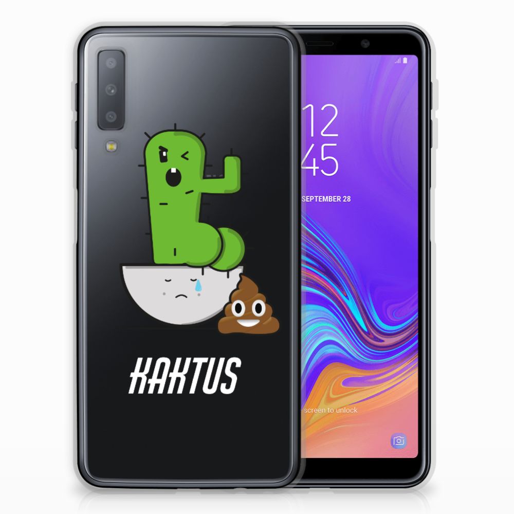 Samsung Galaxy A7 (2018) Uniek TPU Hoesje Cactus Poo