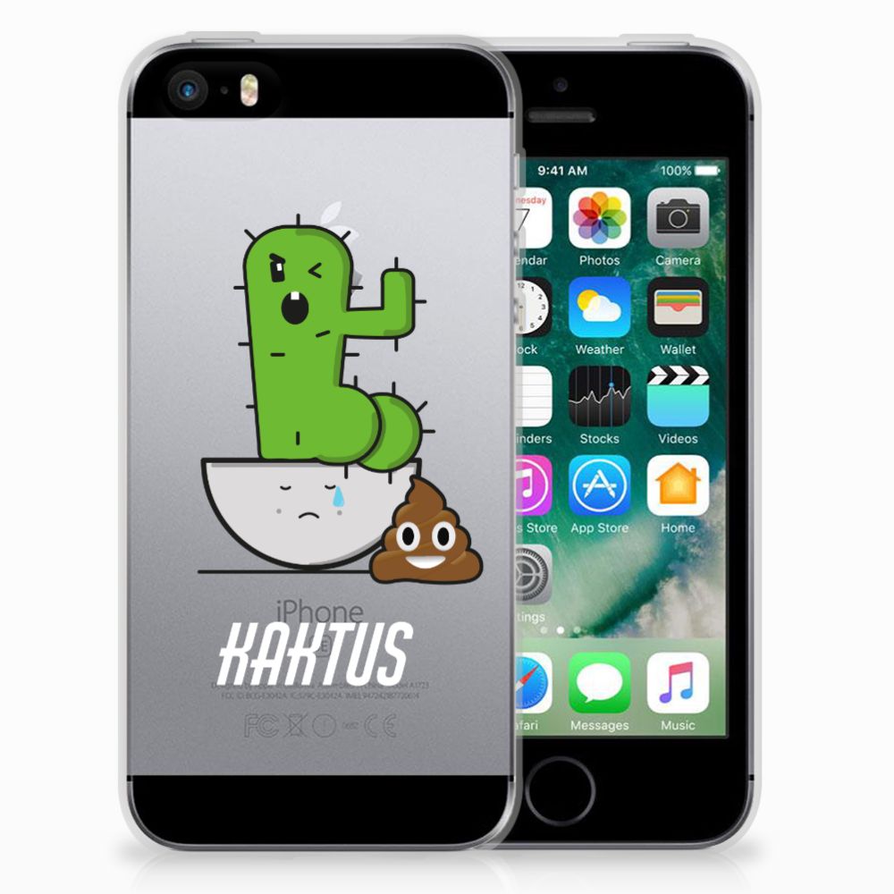 Apple iPhone SE | 5S Uniek TPU Hoesje Cactus Poo