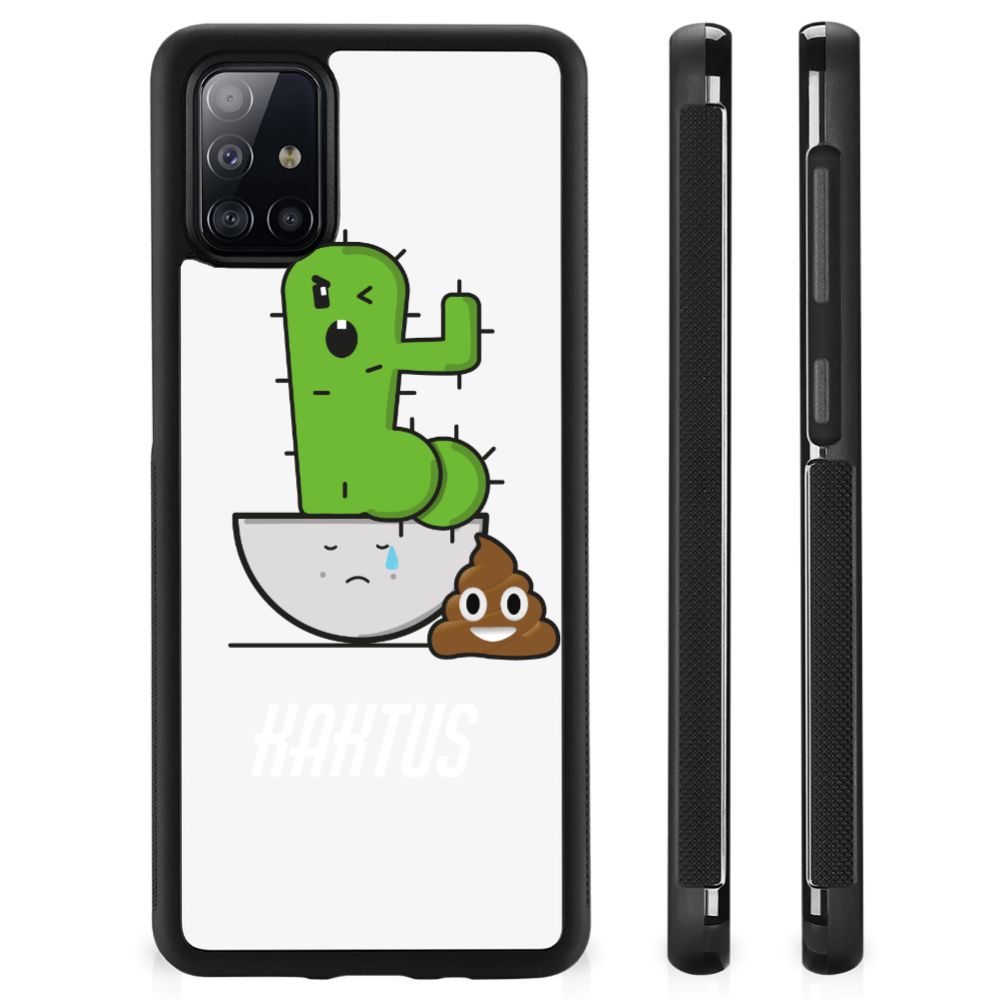 Samsung Galaxy A51 Bumper Hoesje Cactus Poo
