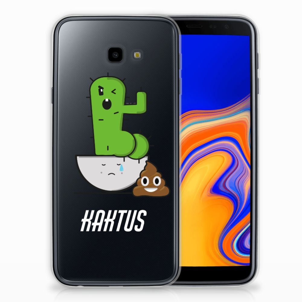 Samsung Galaxy J4 Plus (2018) Telefoonhoesje met Naam Cactus Poo