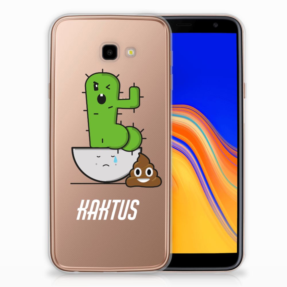 Samsung Galaxy J4 Plus (2018) Telefoonhoesje met Naam Cactus Poo