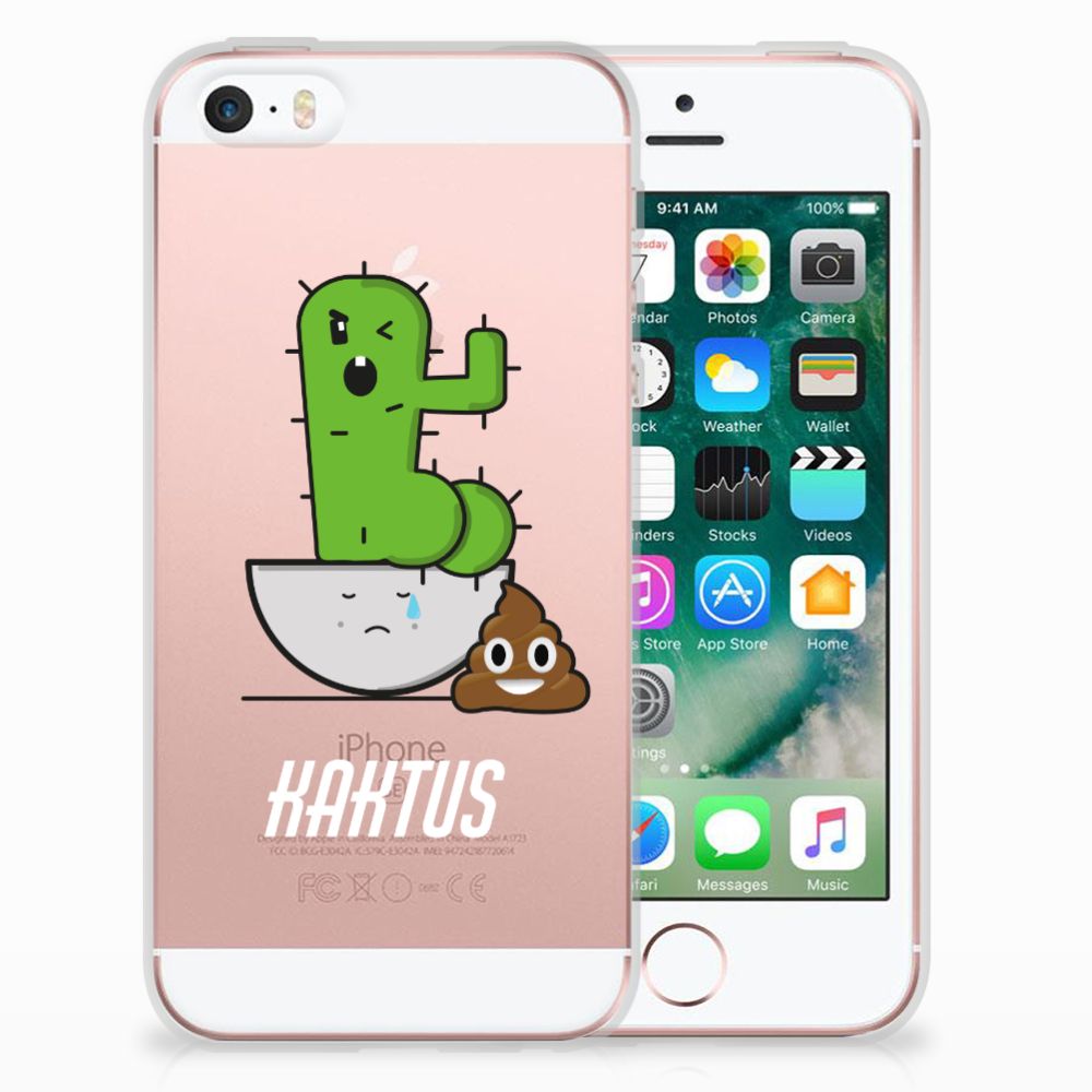Apple iPhone SE | 5S Telefoonhoesje met Naam Cactus Poo