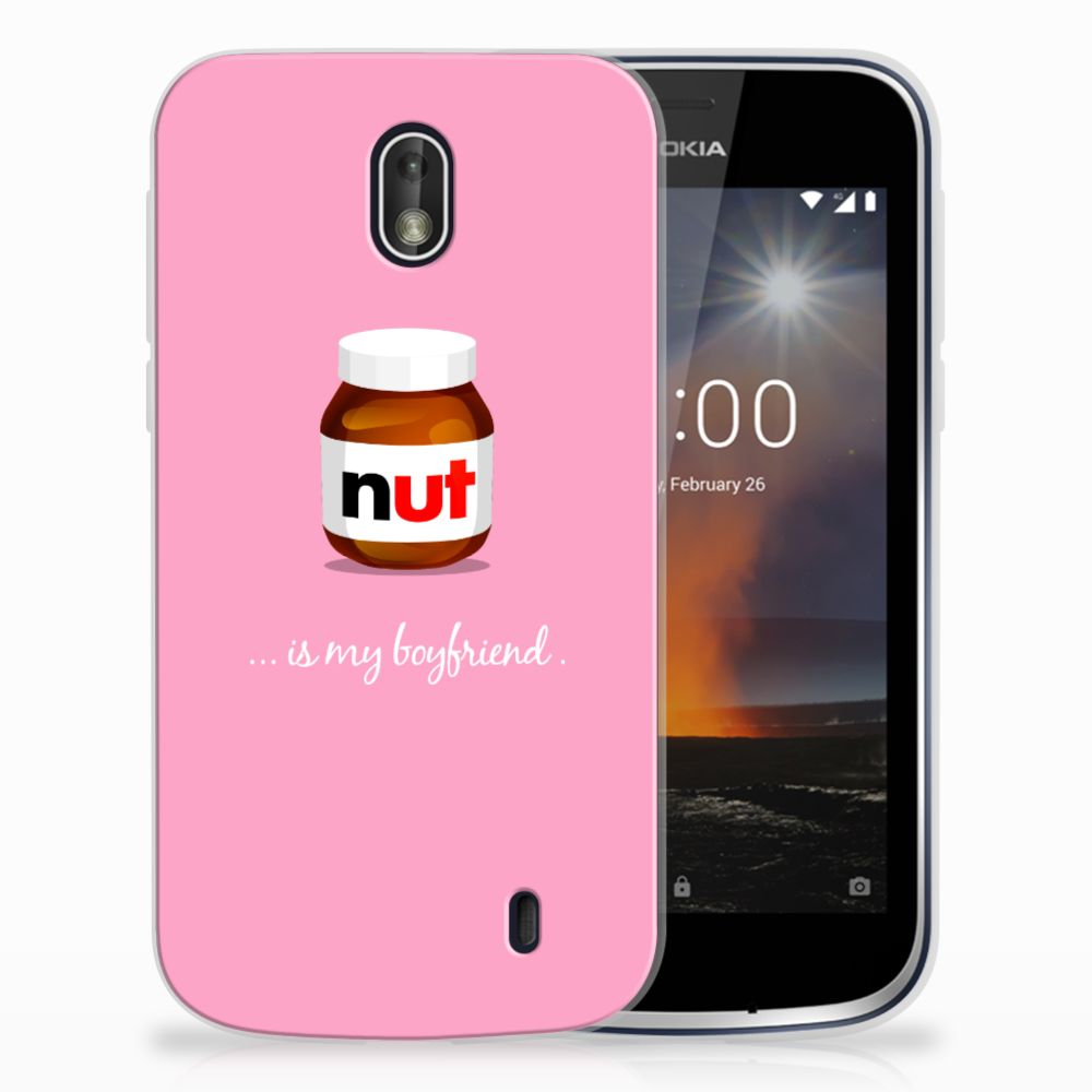 Nokia 1 Siliconen Case Nut Boyfriend
