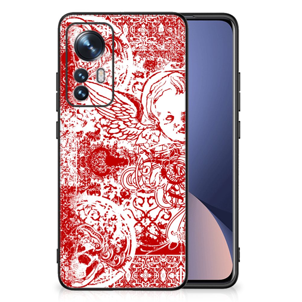 Telefoonhoesje Xiaomi 12 | 12X Angel Skull Rood